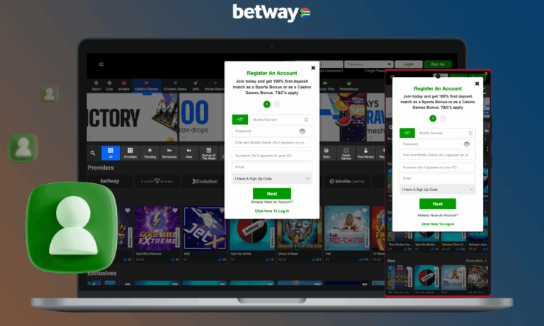 Betway Sign Up South Africa: Register a new account