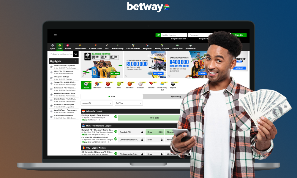 Betway offers its users several withdrawal options